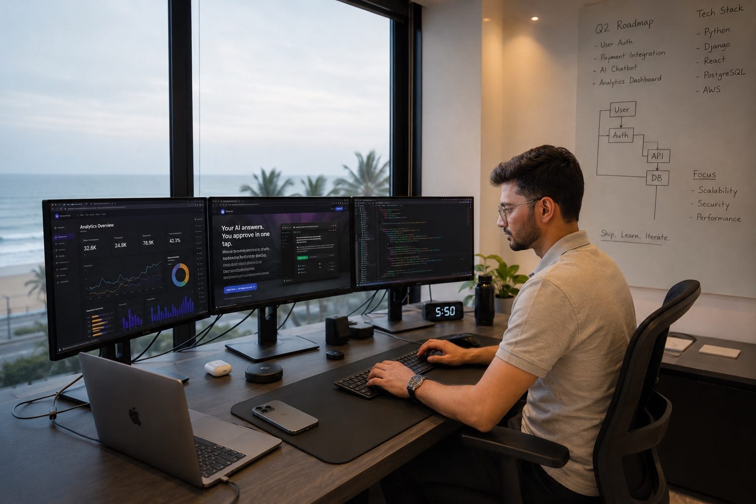 Prince Roy at his workspace — Founder of The Agentic Group